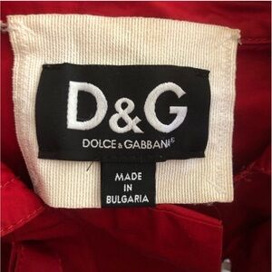 D&G Vibrant Red Burgundy Color Jacket
